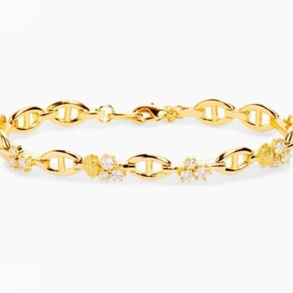 $128 Kurt Geiger Crystal Gold Eagle Head Bracelet - Picture 3 of 4